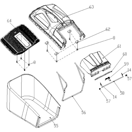 Травосборник Champion LM4627 после 2019г.